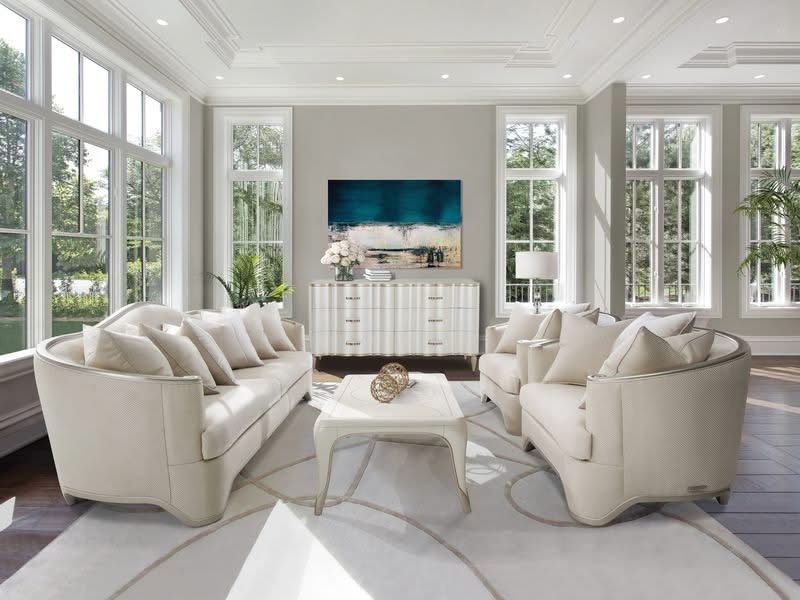 London Place - Chair And A Half - Champagne