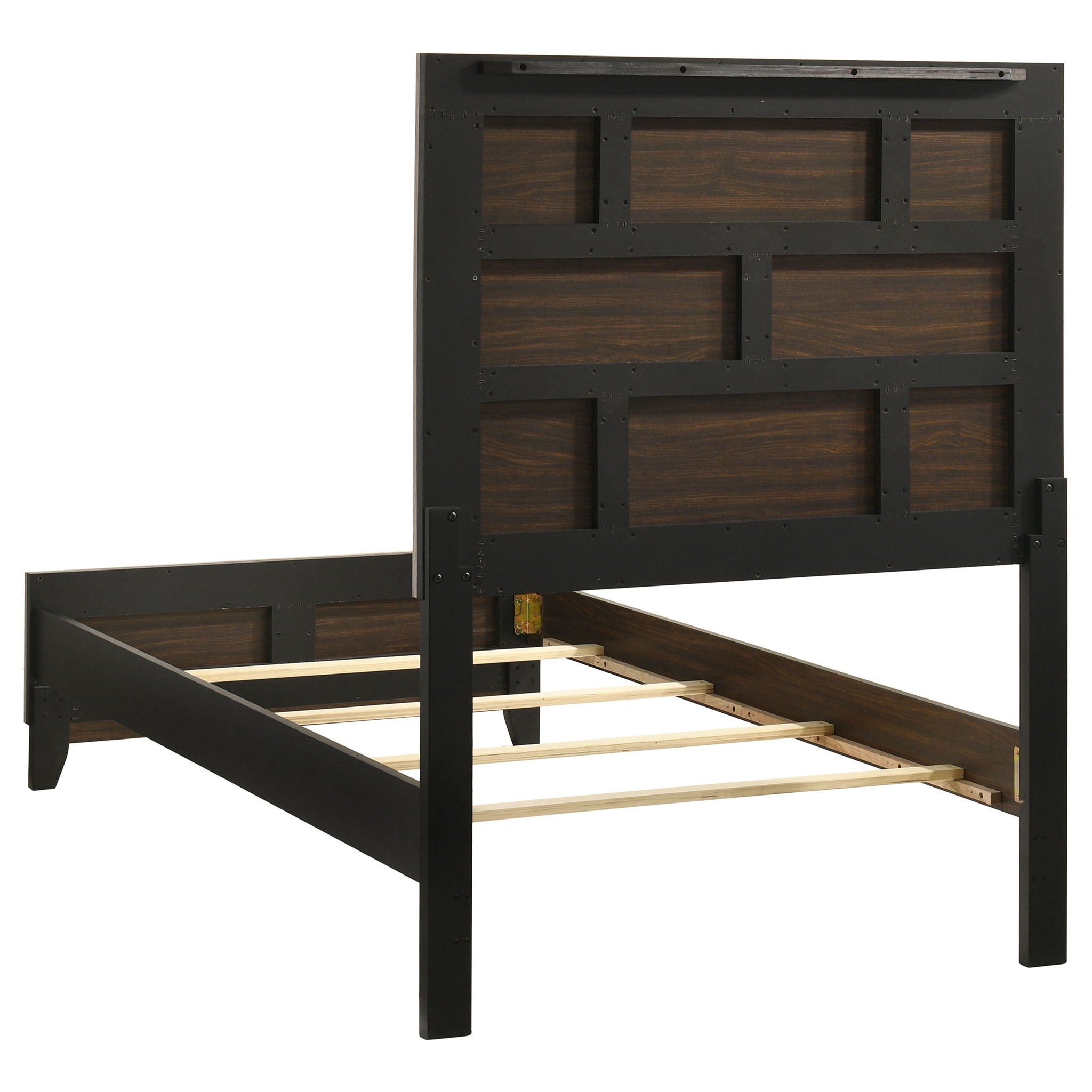 Watson Wood Twin Panel Bed Light Taupe