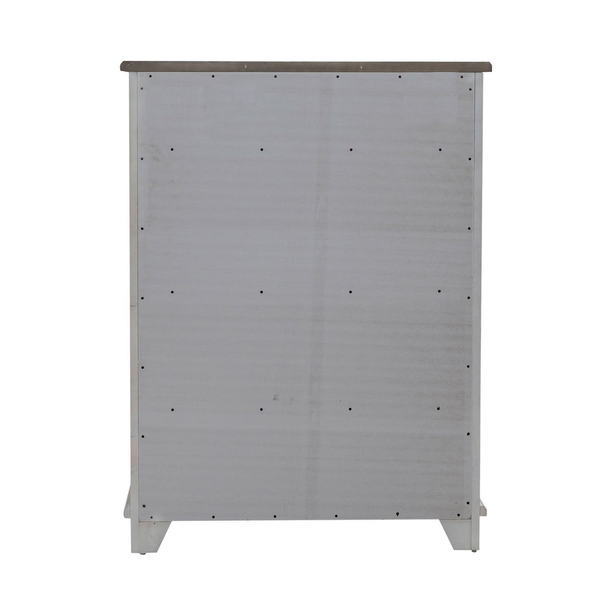 River Place - 6 Drawer Chest - Riverstone White & Tobacco