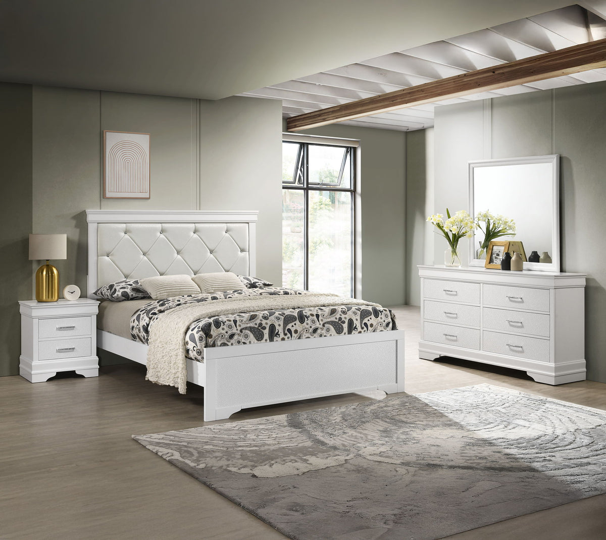 Amalia - Twin Bed - White