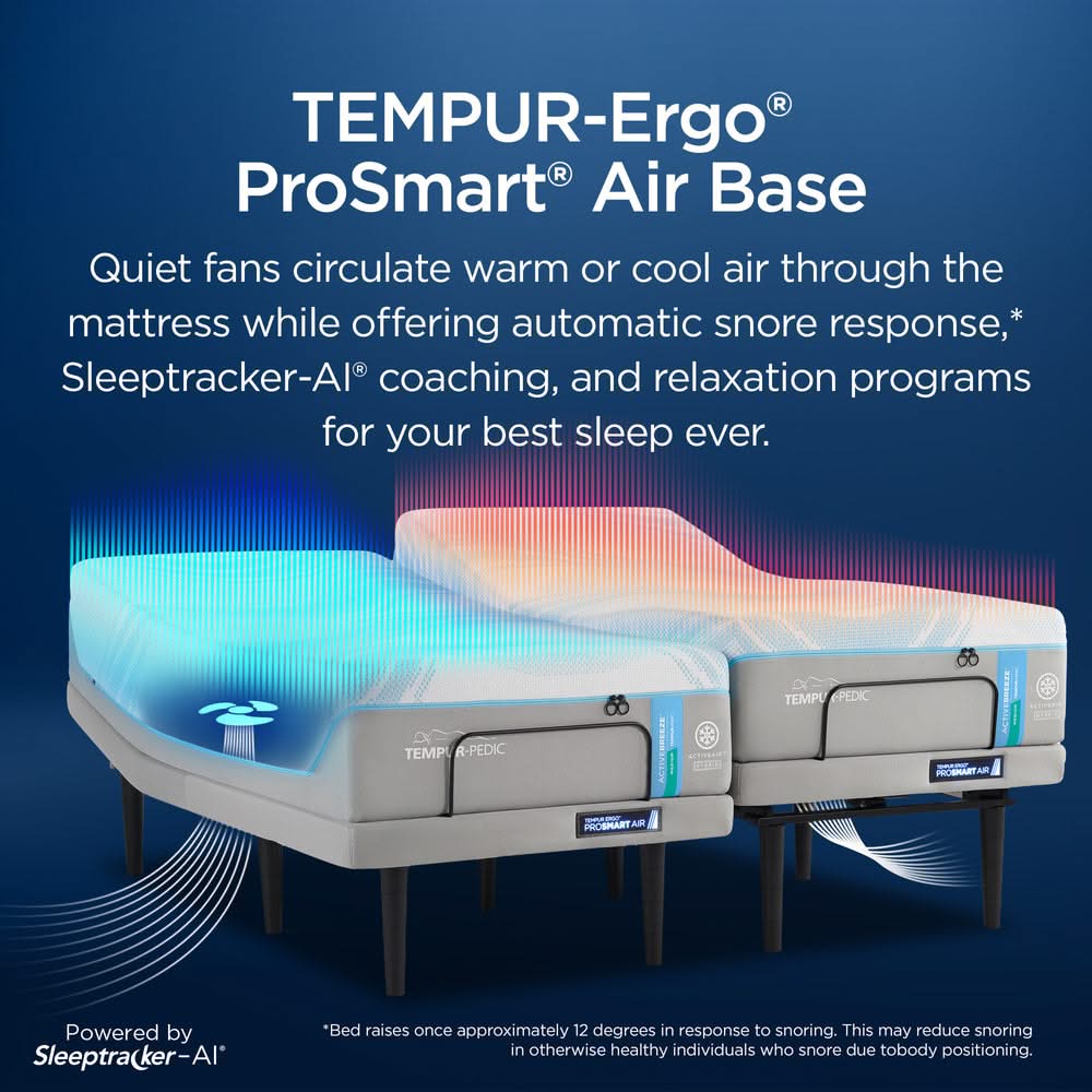 TEMPUR-Pedic TEMPUR-LuxeBreeze 2.0 Split Head King Mattress System