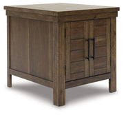 Moriville - Rectangular End Table - Grayish Brown