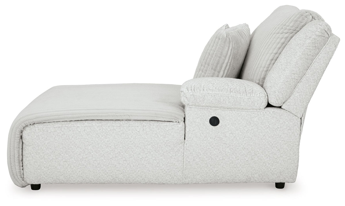 Top Tier - Raf Press Back Power Chaise - Alloy