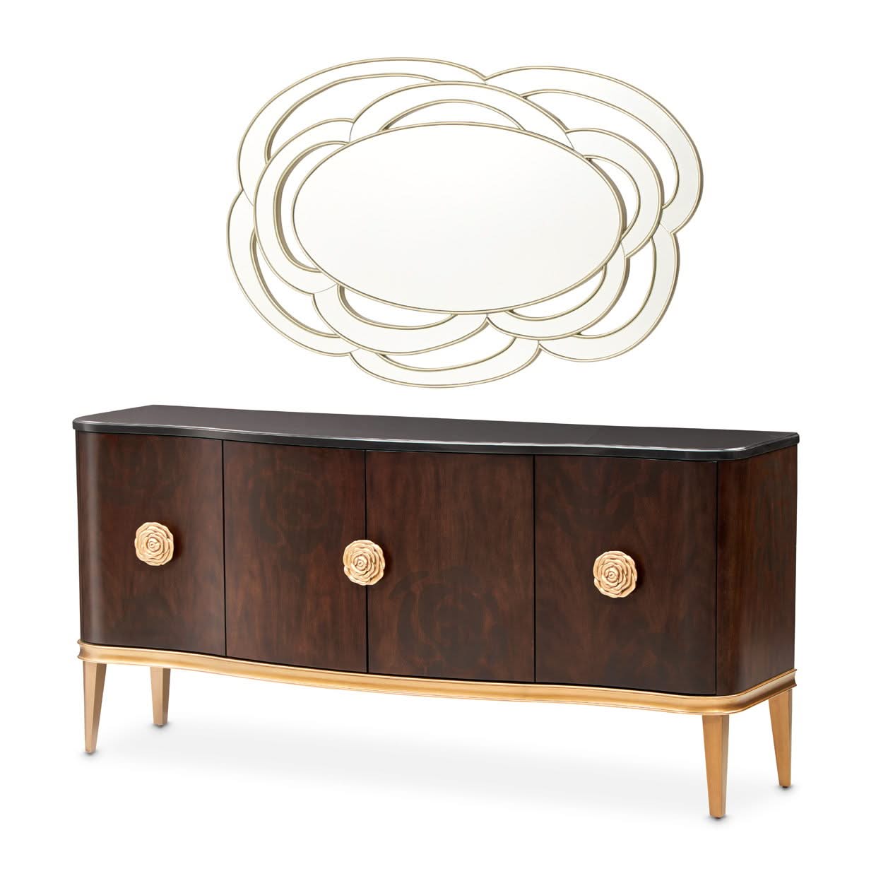 Camellia Field - Wood Sideboard
