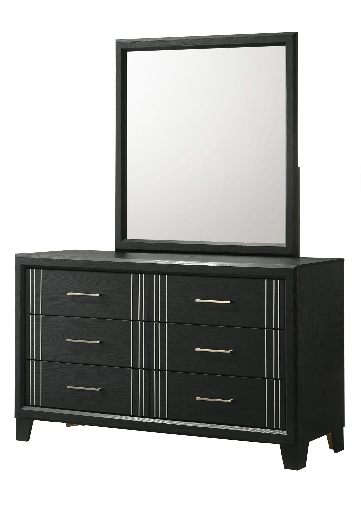 Charlie - Dresser & Mirror - Charcoal