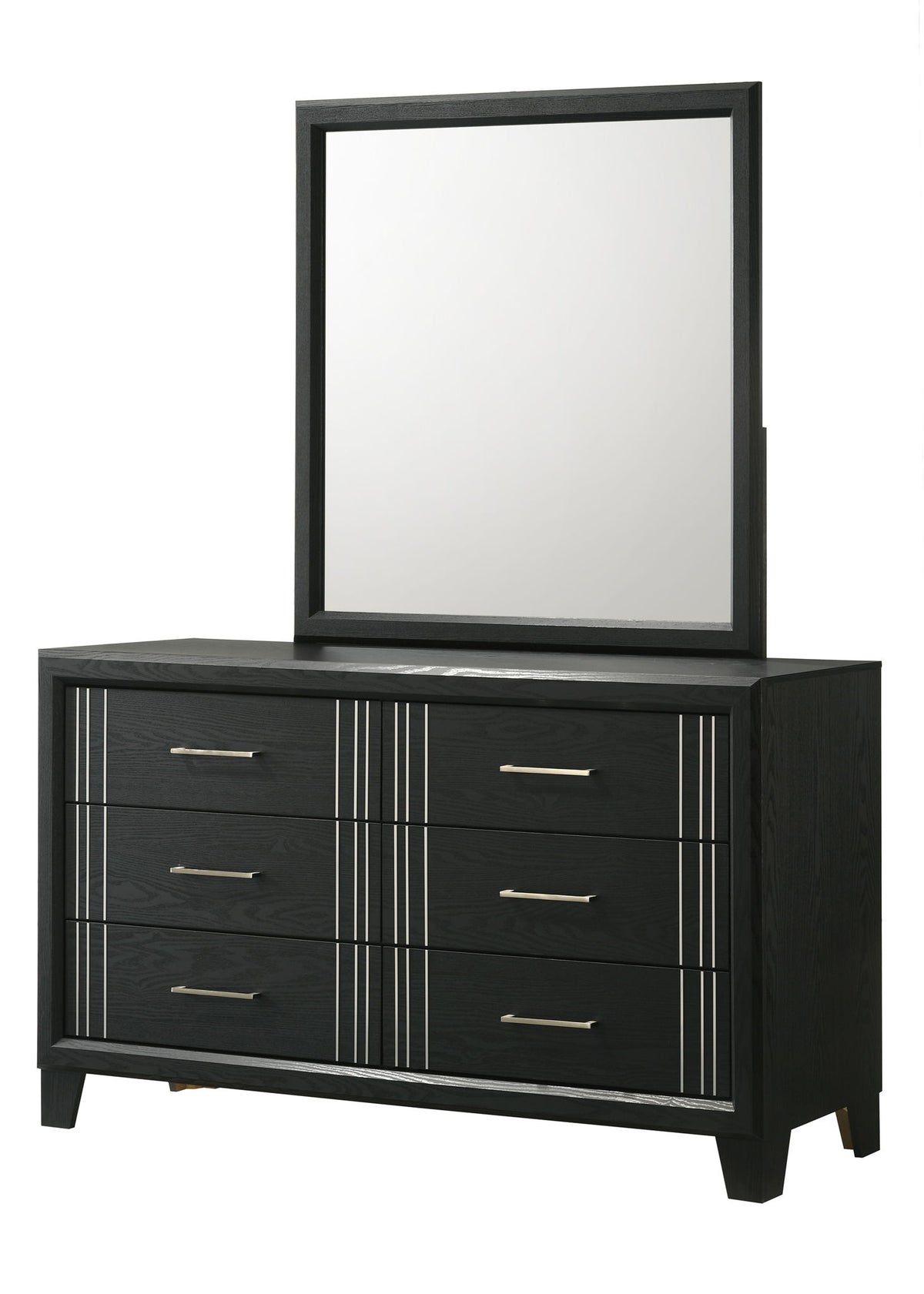 Charlie - Queen 4 Piece Bedroom Set - Charcoal