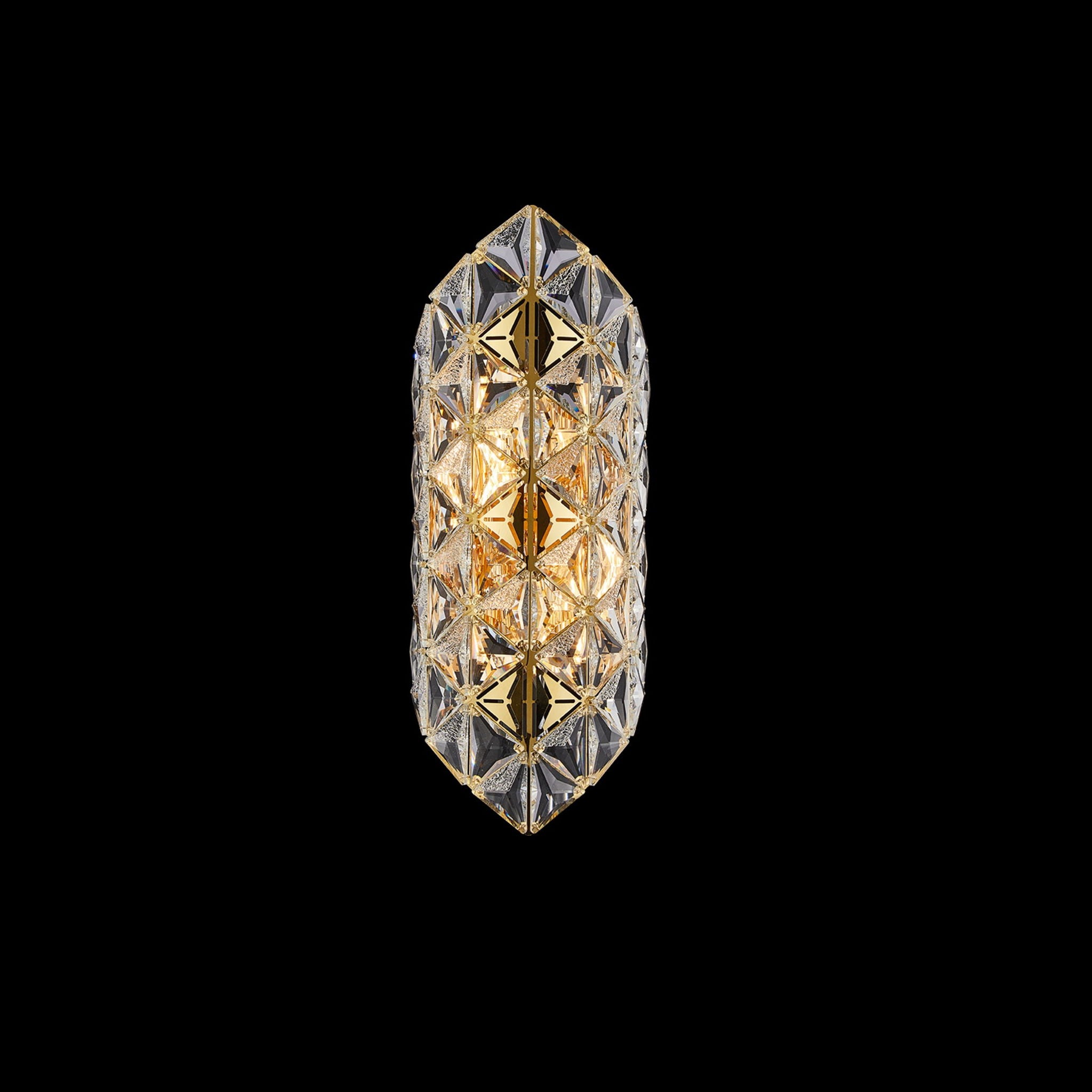 Michael Amini Lighting - Regalia 4-Light Crystal Wall Sconce - Gold