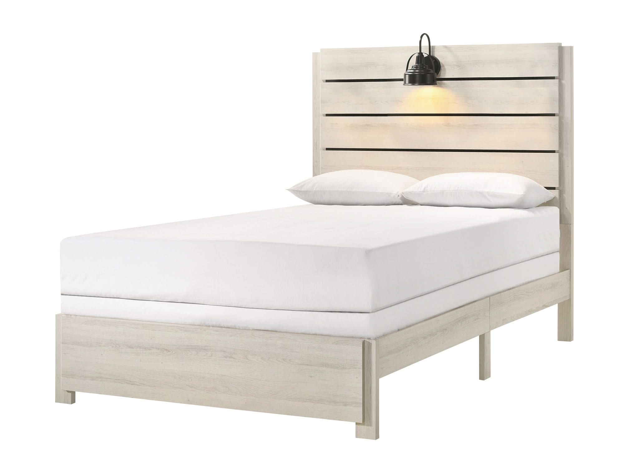 Carter - Full Platform Bed In One Box - White