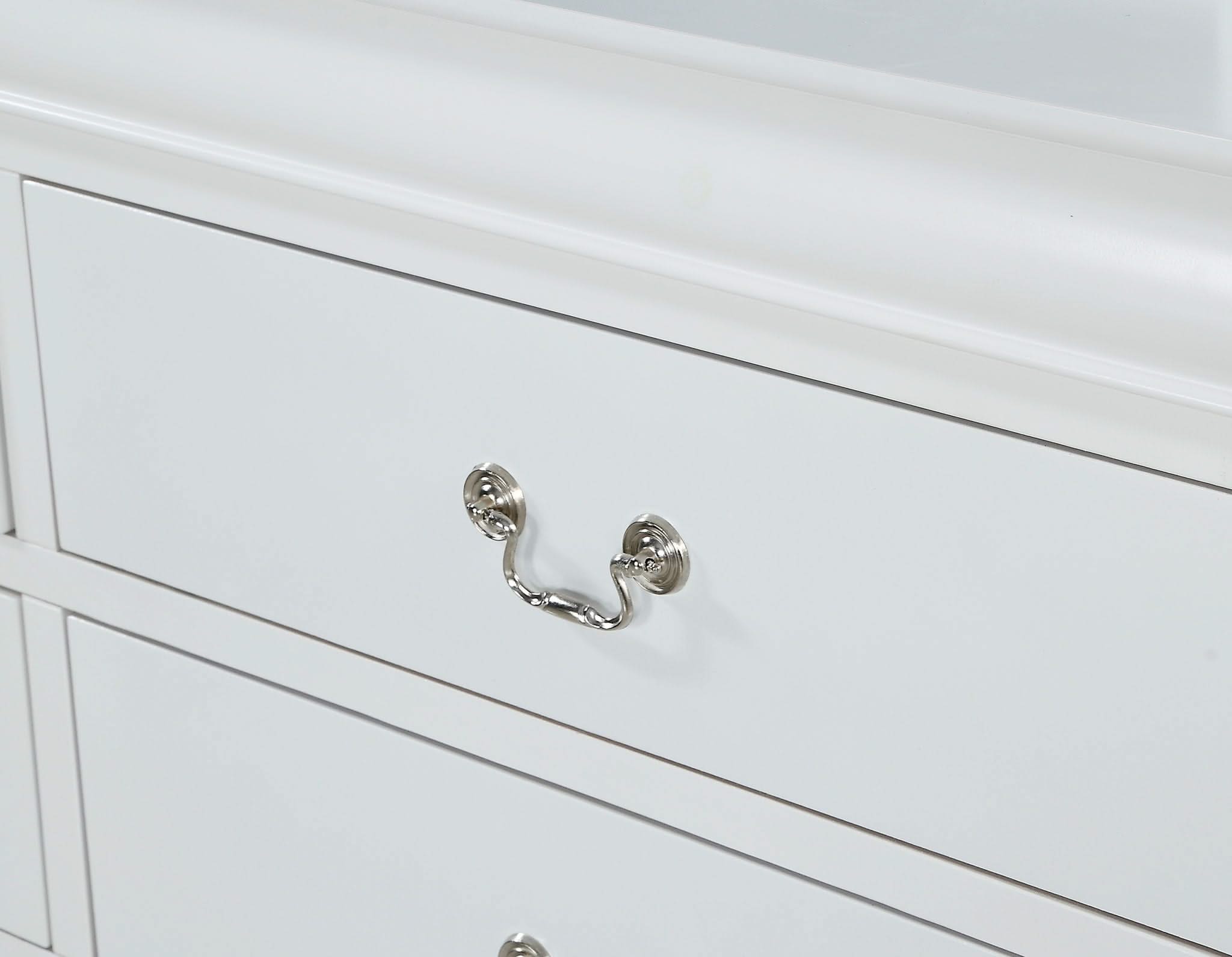 Louis Philip - California King 4 Piece Bedroom Set - White