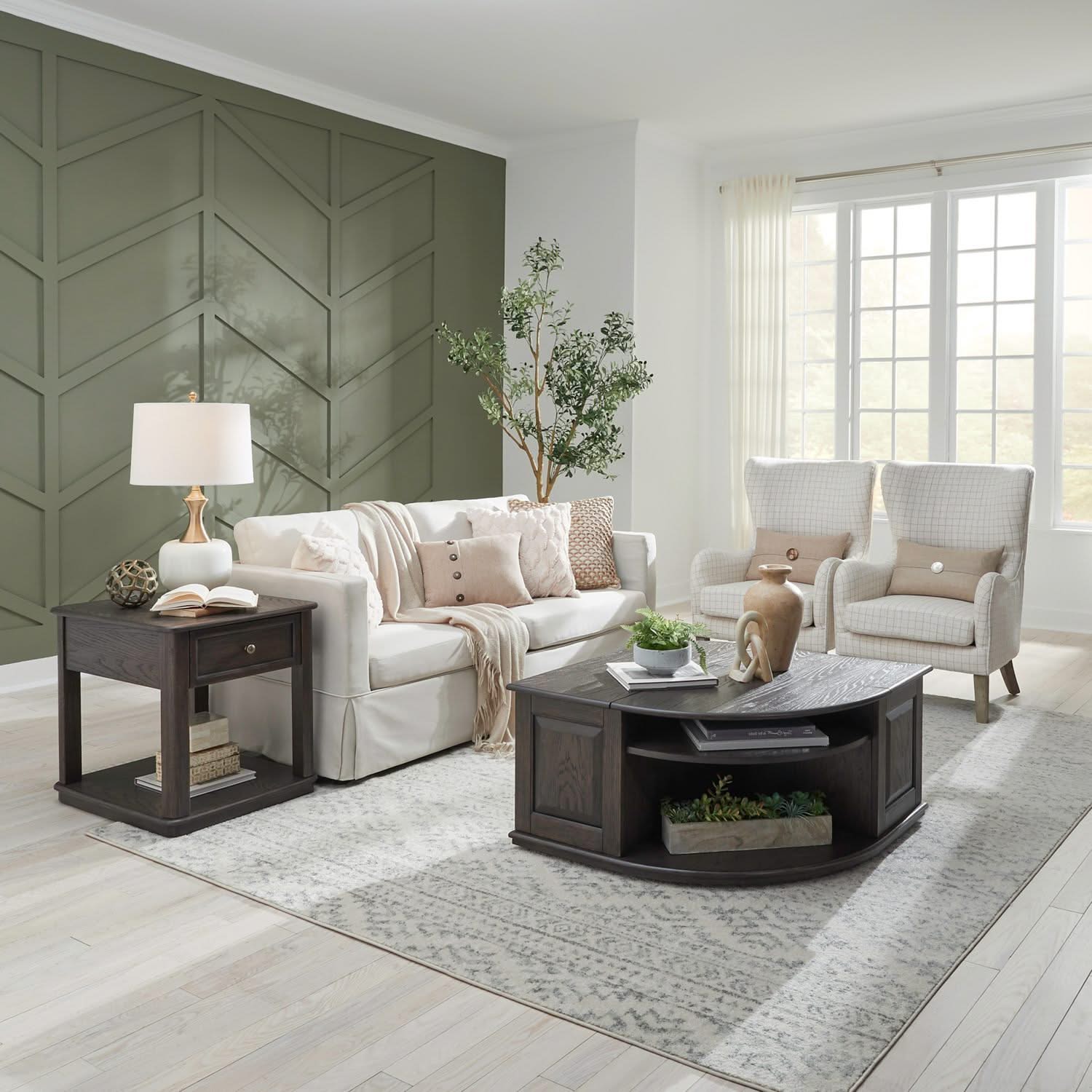 Wallace - 3 Piece Set - Aged Oak