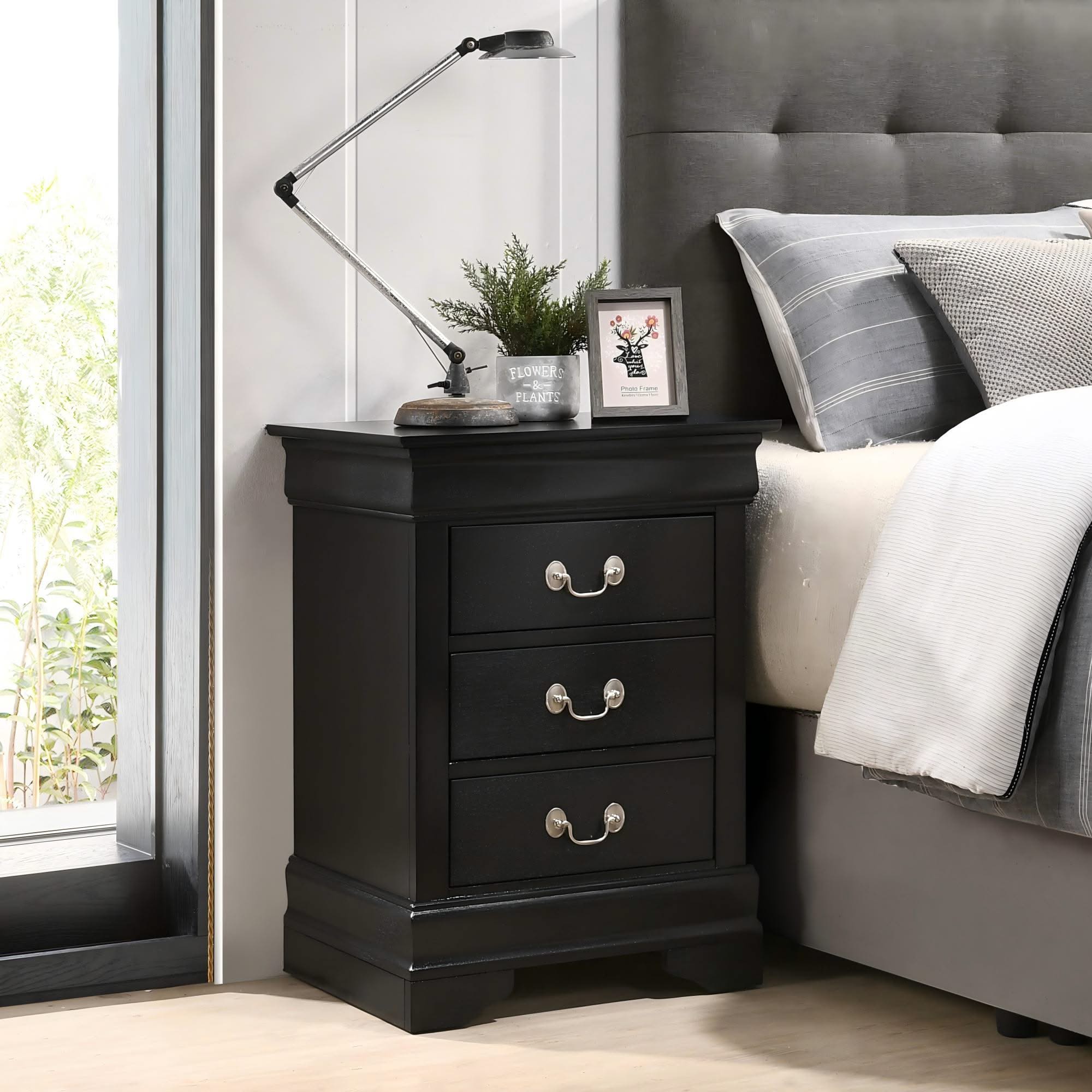 Louis Phillipe - Nightstand - Wood