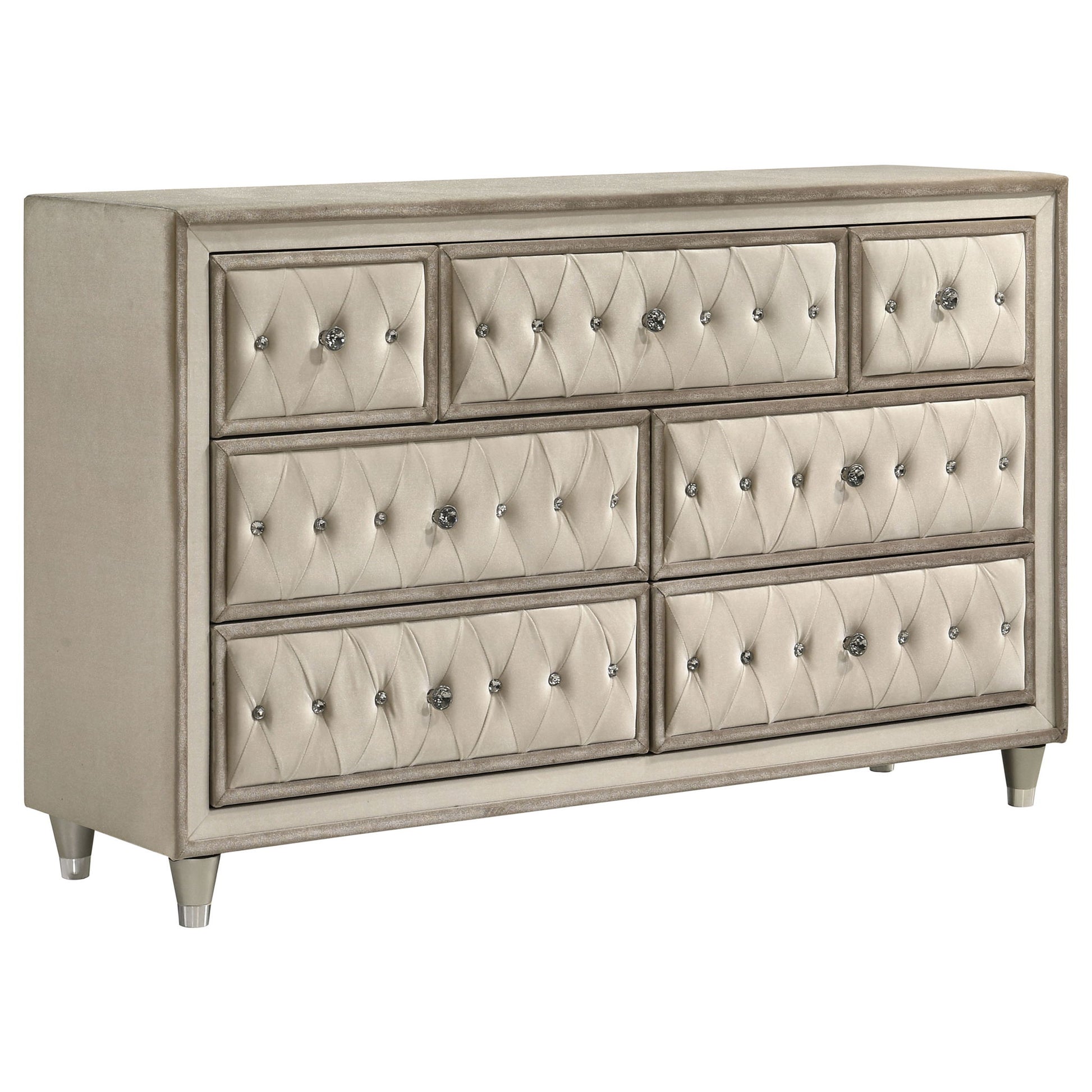 ivory dresser for bedroom Rester Ivory 6 Drawer Storage Dresser
