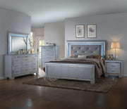 Lillian - King 5 Piece Bedroom Set - Gray