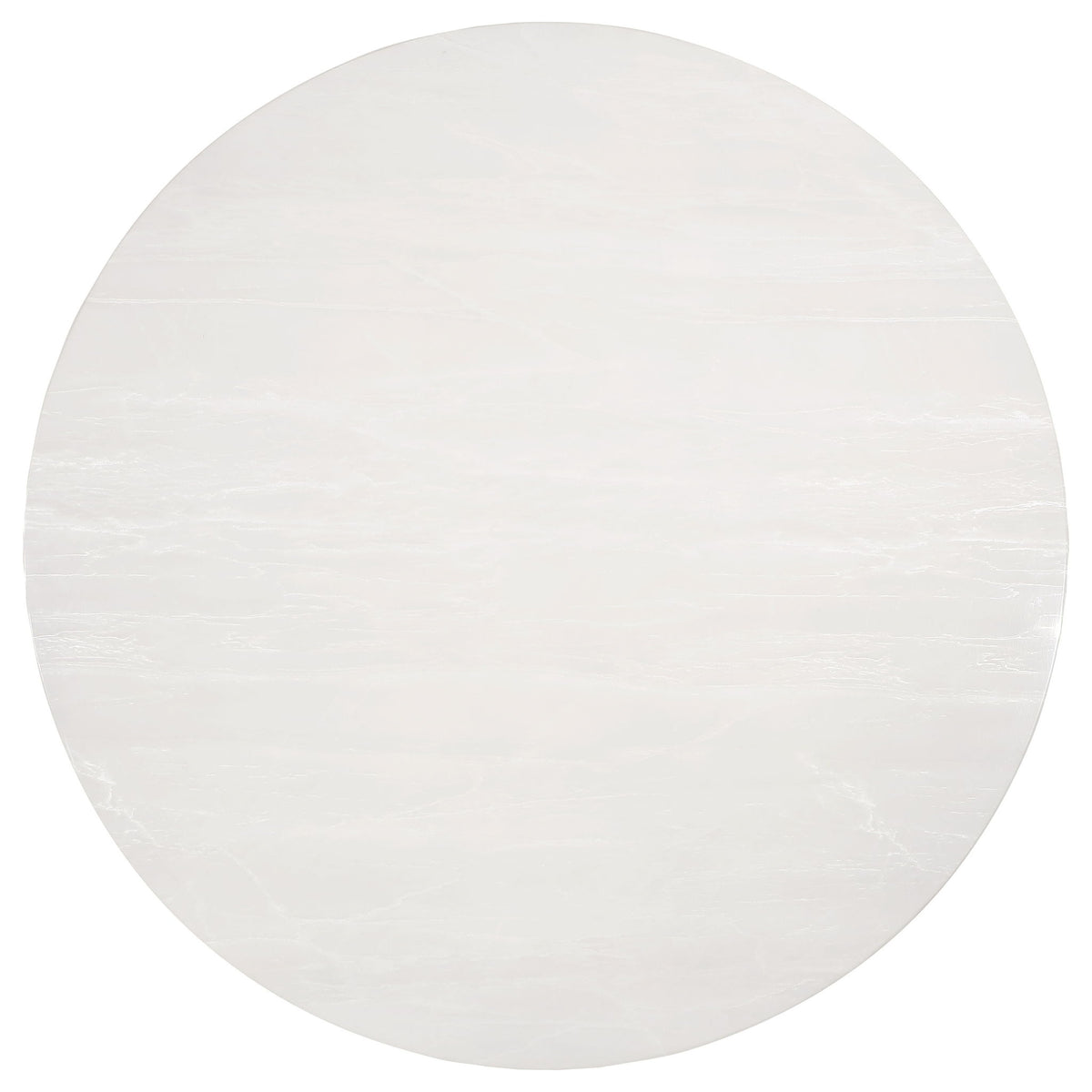 Gwynn Round 51-inch Marble Stainless Steel Dining Table Gold