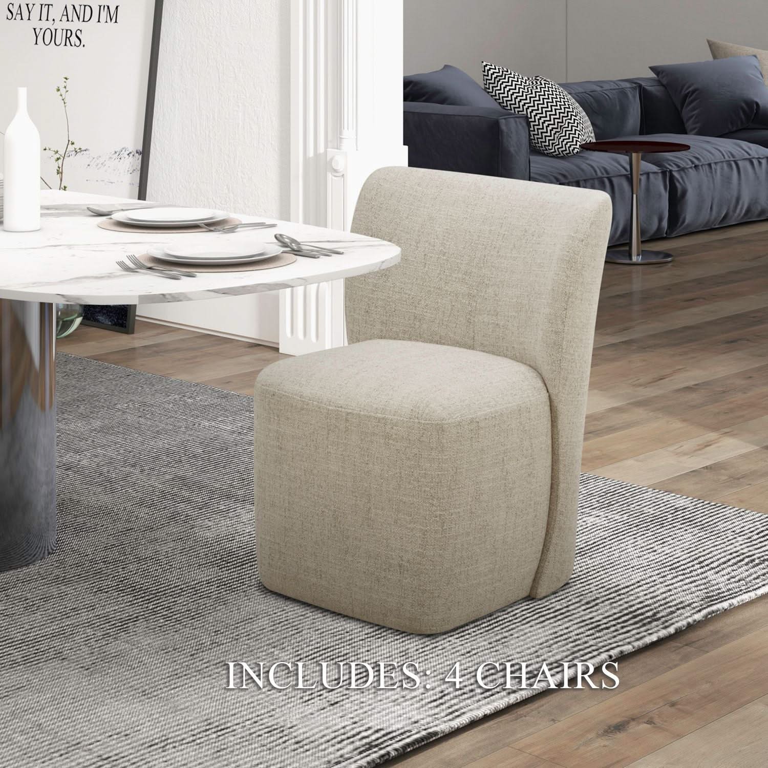 Accent Dining - Fabric Dining Chairs (Set of 4)