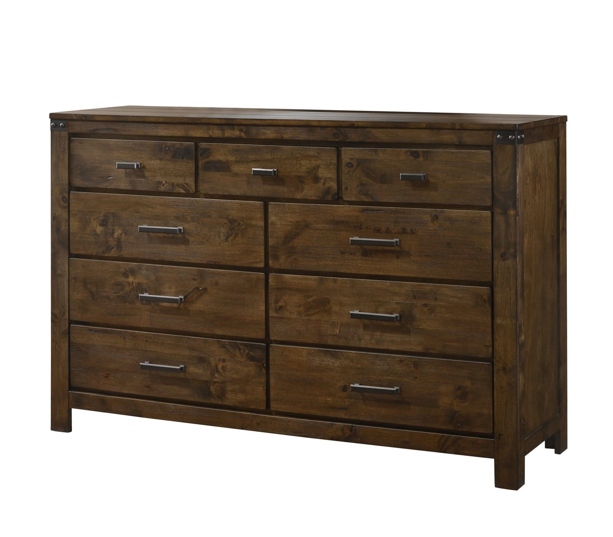 Curtis - King 4 Piece Bedroom Set - Dark Oak