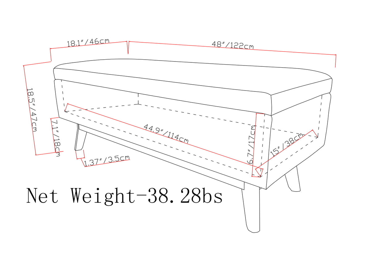 Owen - Upholstered Rectangular Storage Ottoman