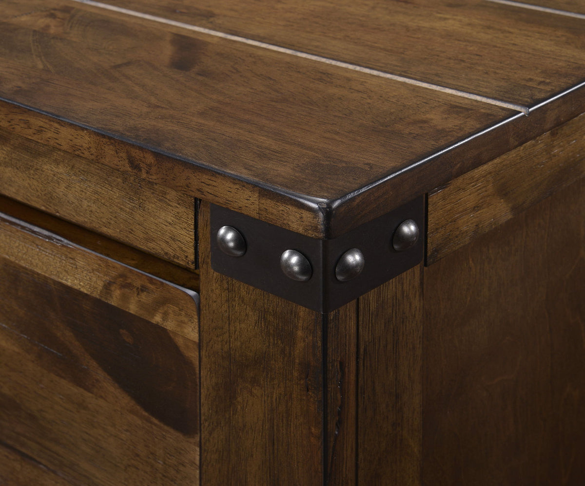 Curtis - Queen 3 Piece Bedroom Set - Dark Oak