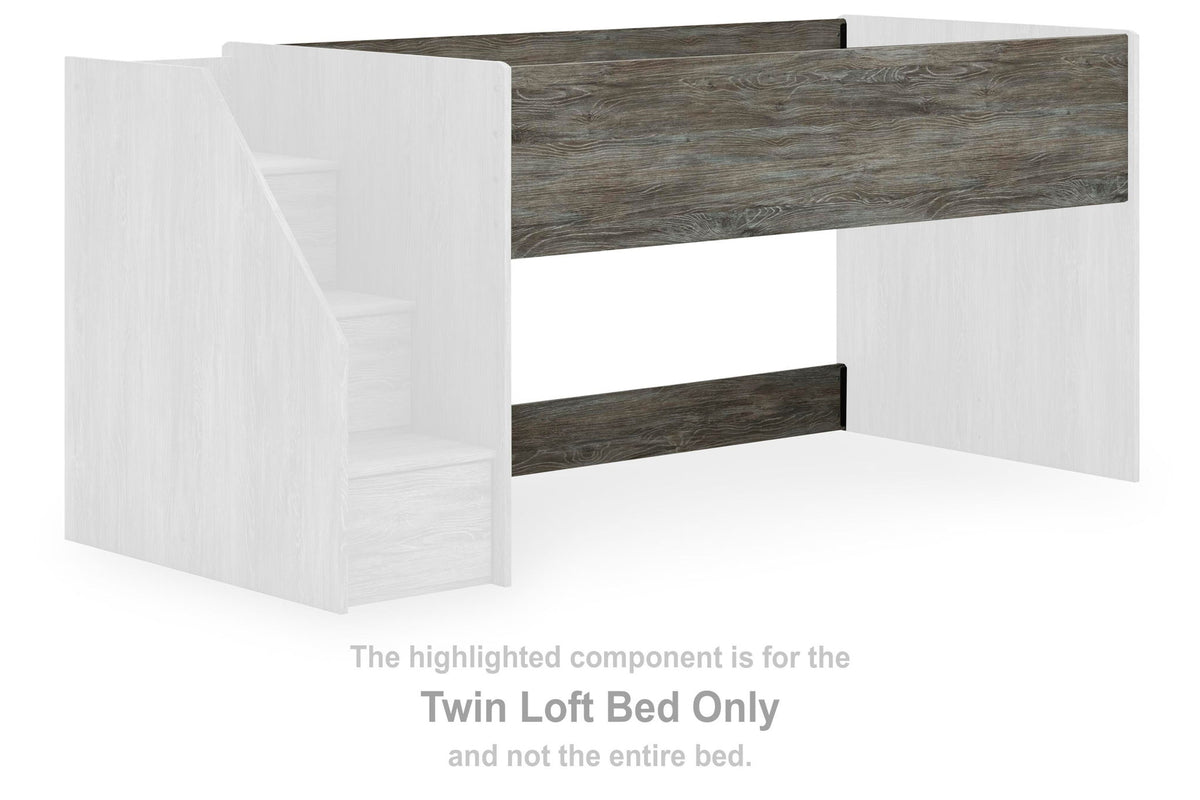 Frandern - Twin Loft Bed - Gray