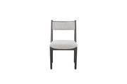 Comfortable Upholstery Cresent Chair (Set of 2) - Peppercorn