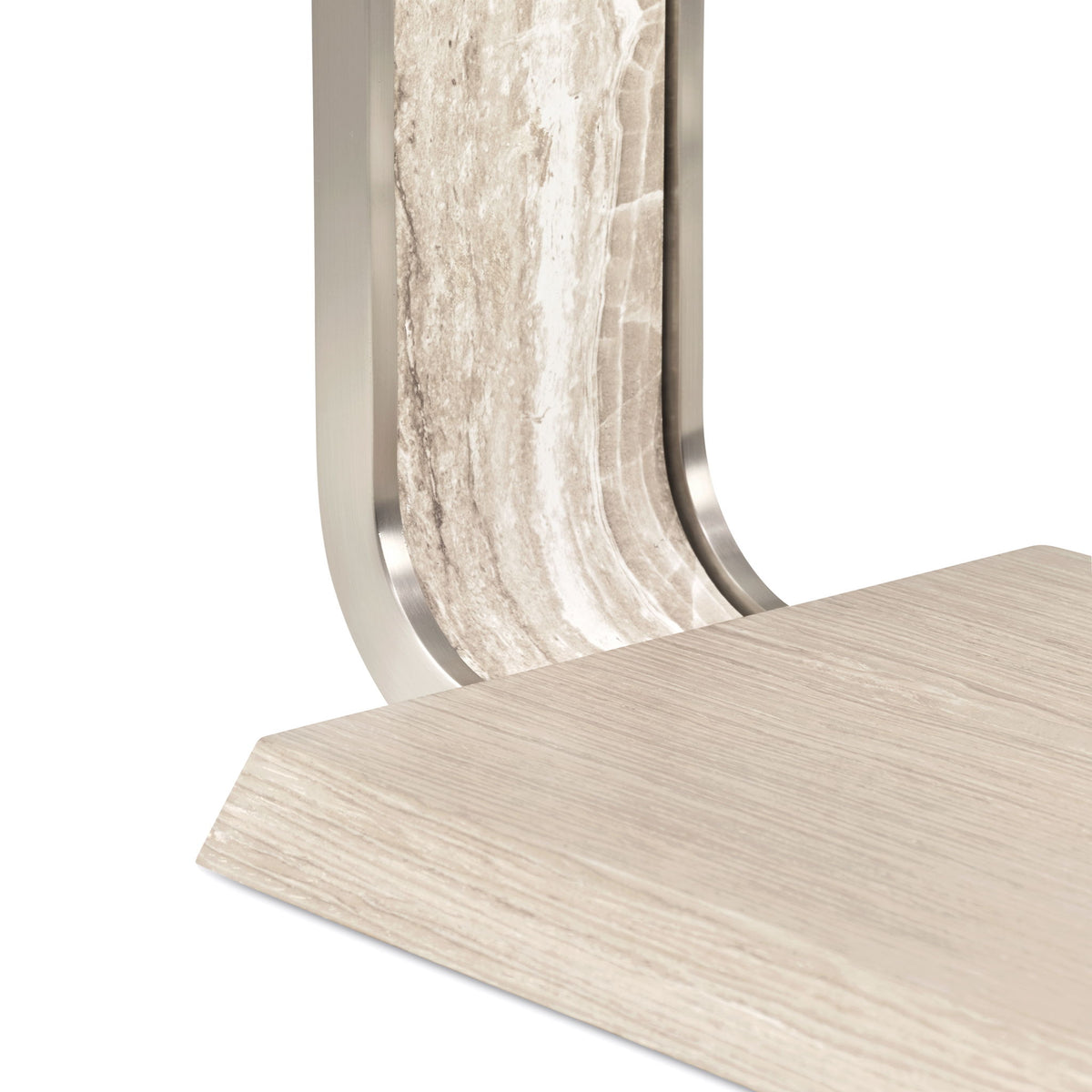 Lotus Bay - C-Shaped Accent Table - Sand