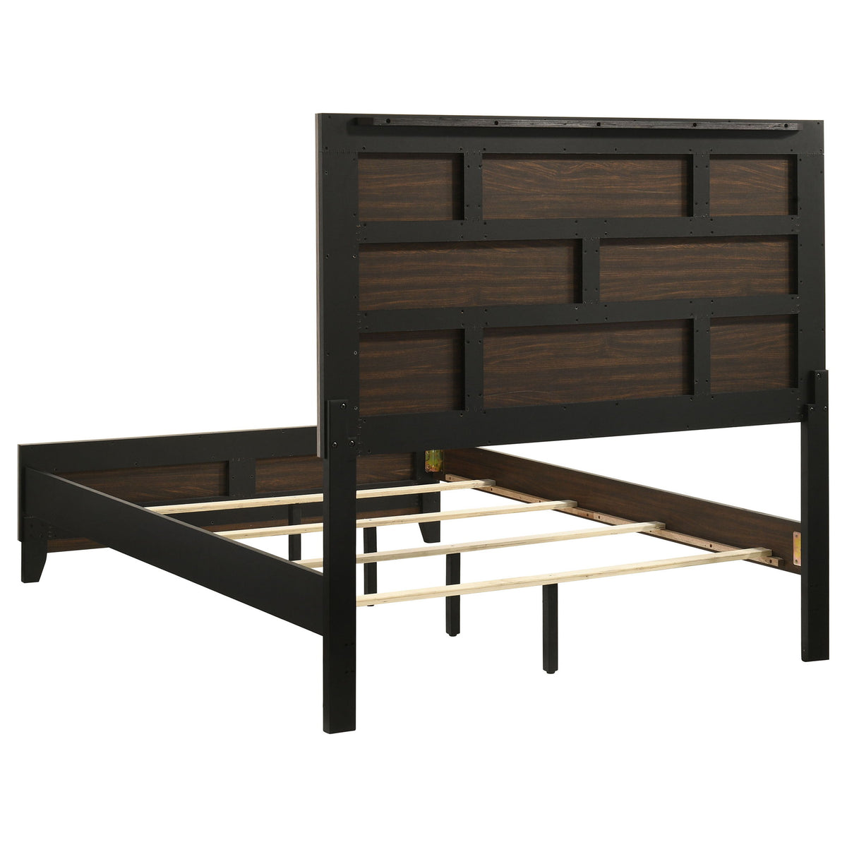 Watson Wood Full Panel Bed Light Taupe