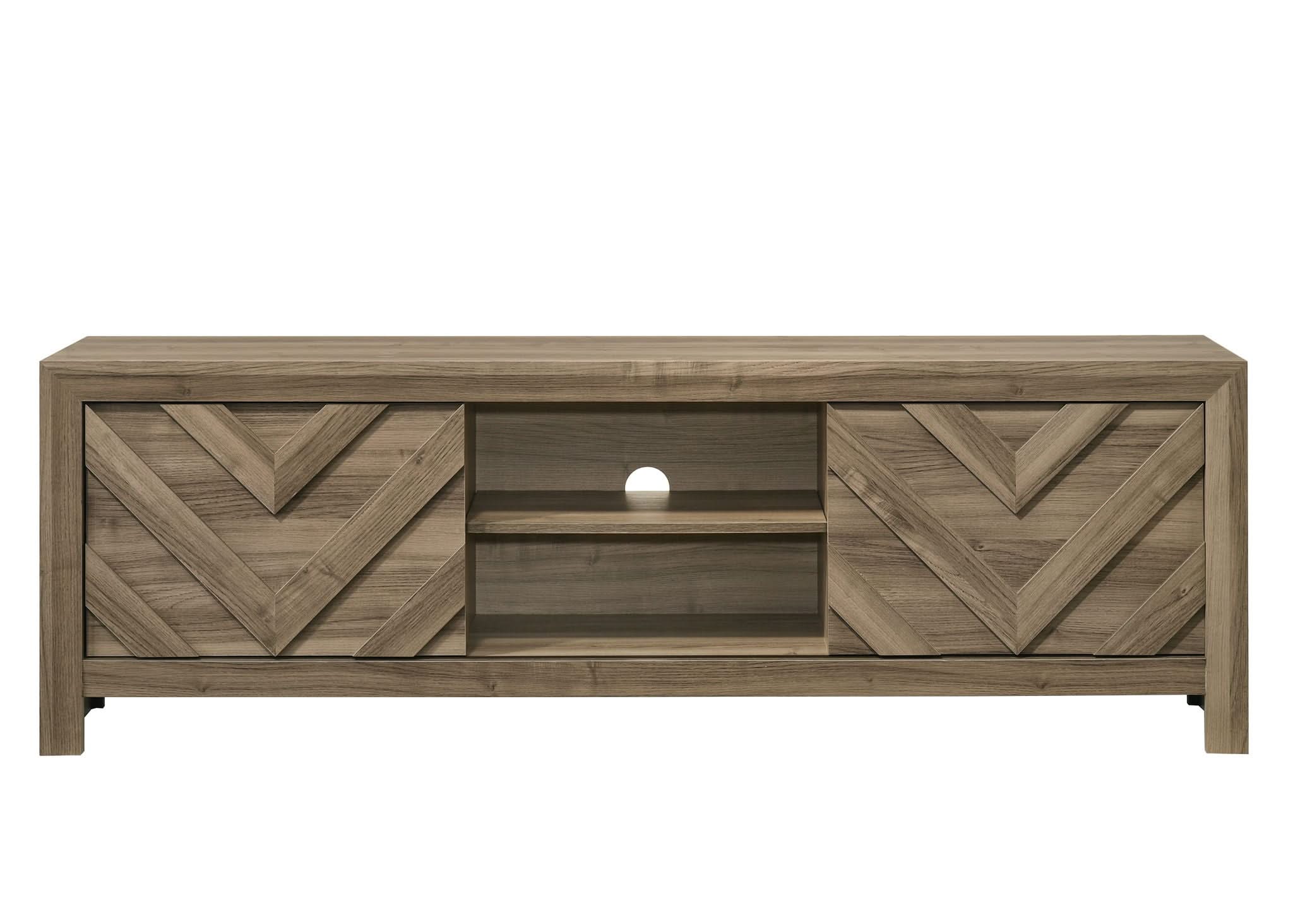 Valor - TV Stand - Light Brown