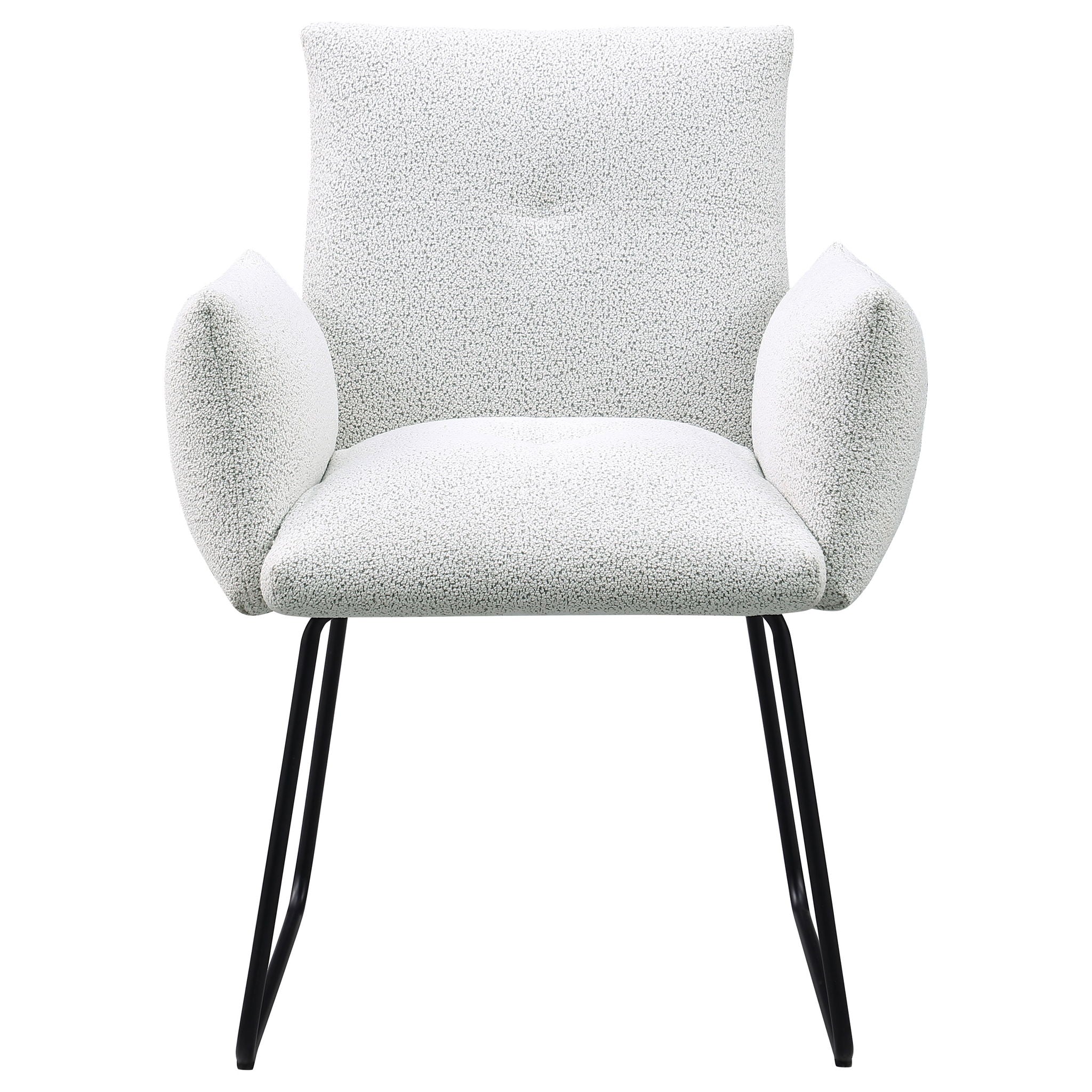Ackland Upholstered Dining Arm Chair Light Grey (Set of 2)
