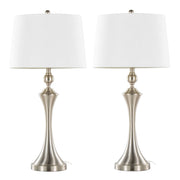 Flint - Contemporary Table Lamp Built In USB Port (Set of 2)