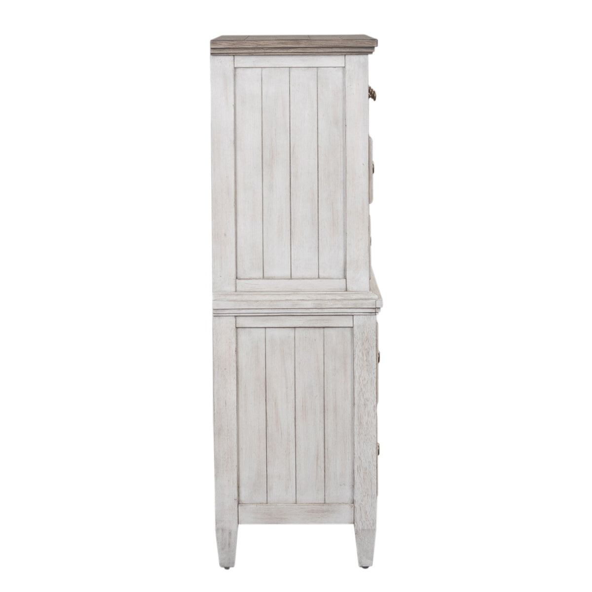 Heartland - 5 Drawer Chest - Antique White / Tobacco Tops