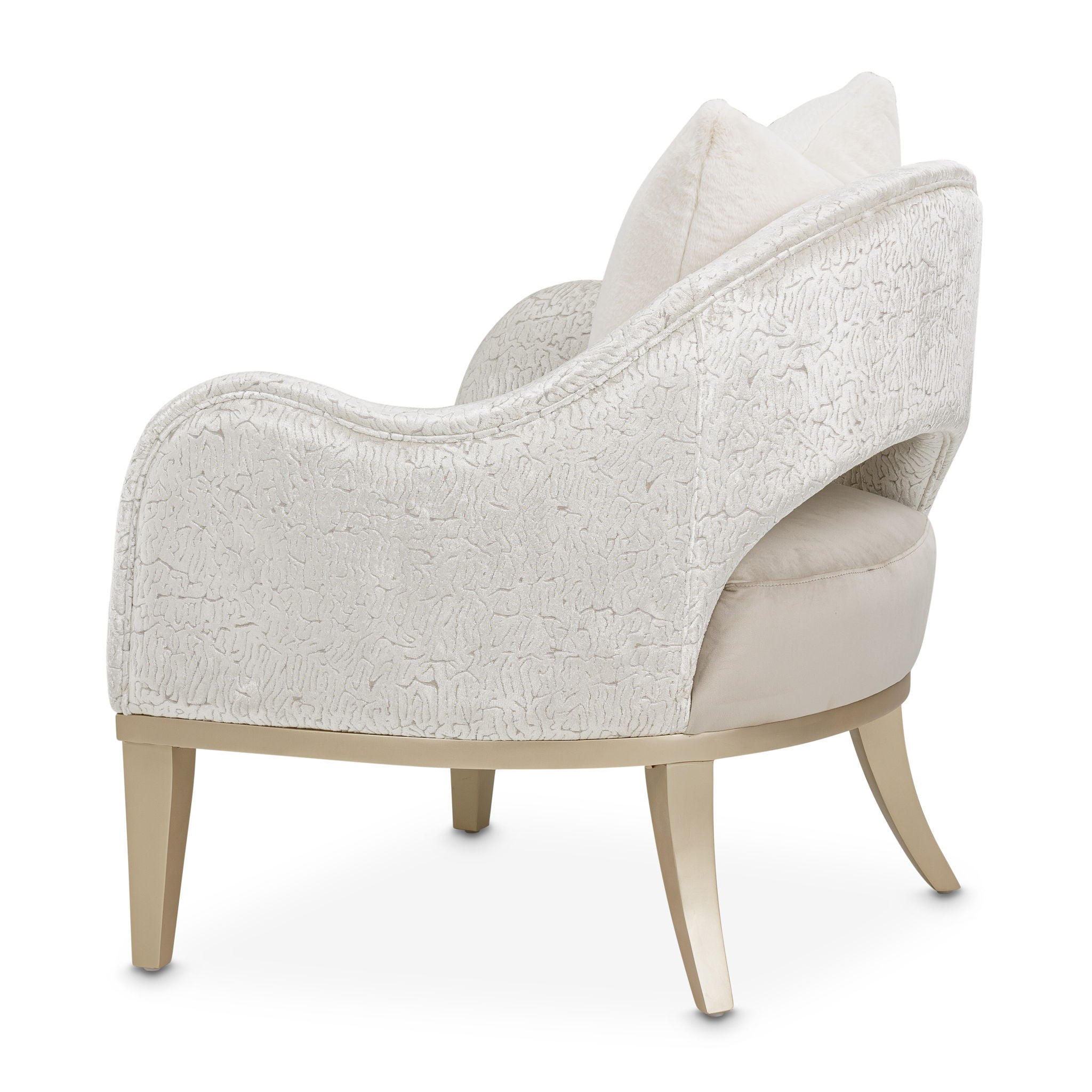 Yvette - Accent Chair - Porcini / Medium Champagne