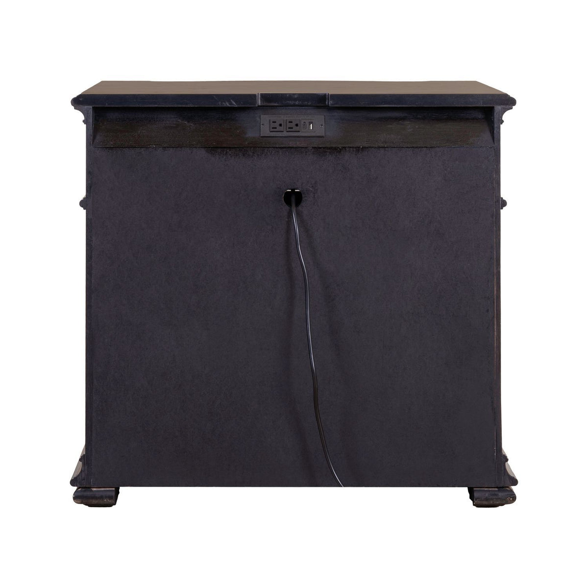 Provence Park - Bedside Chest With Charging Station - Chateau Brown