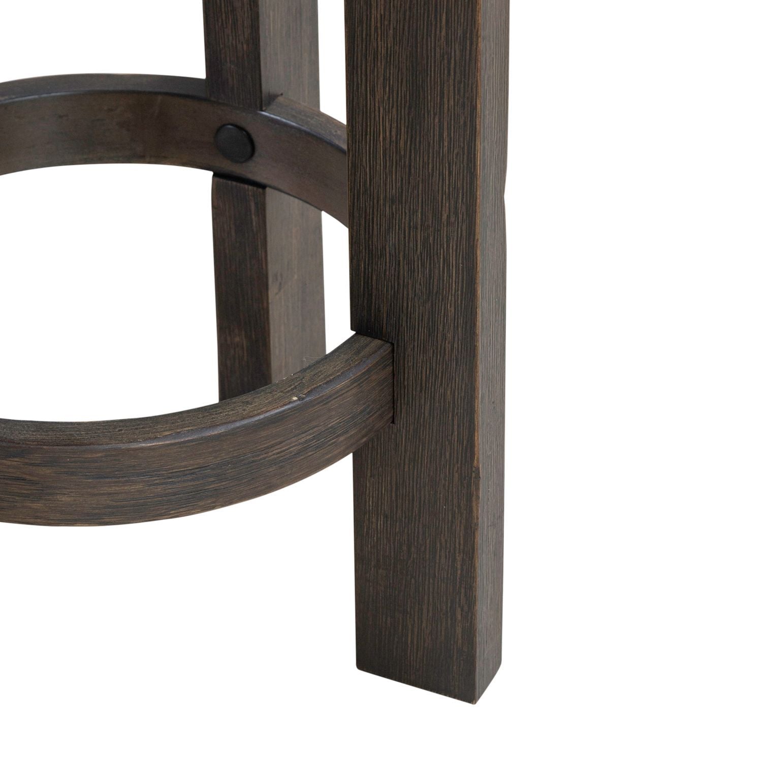 Lennox Hill - Upholstered Swivel Console Stool - Bark