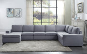 Tifton - 7 Seat Reversible Modular Sectional Sofa Chaise - Light Gray