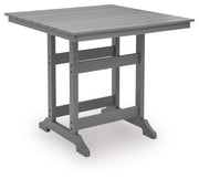 Sanctuary Beach - Square Counter Table With Umbrella Option - Dark Gray