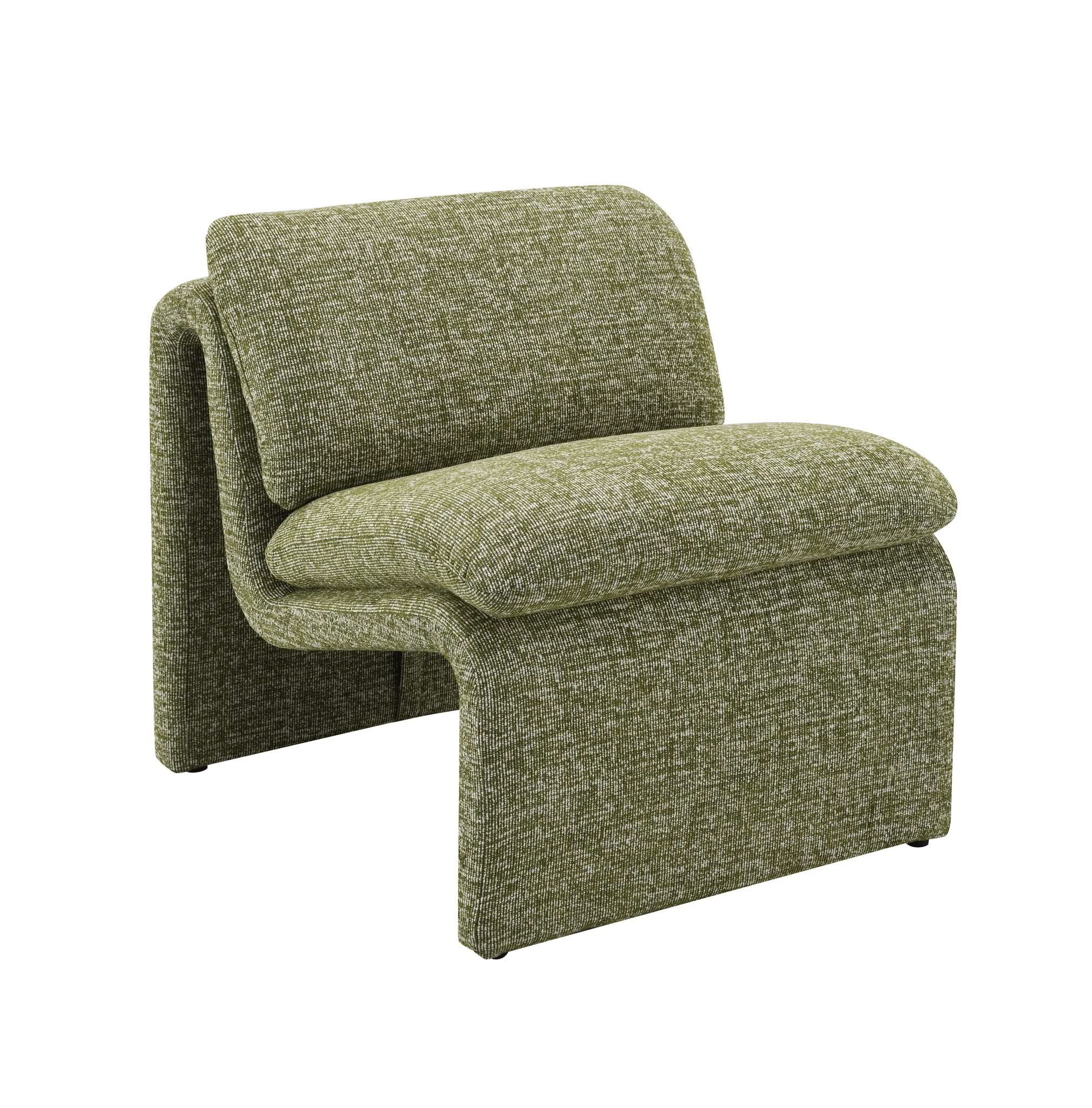 Jaeda - Innovative Elegance Accent Chair In Curved Shape