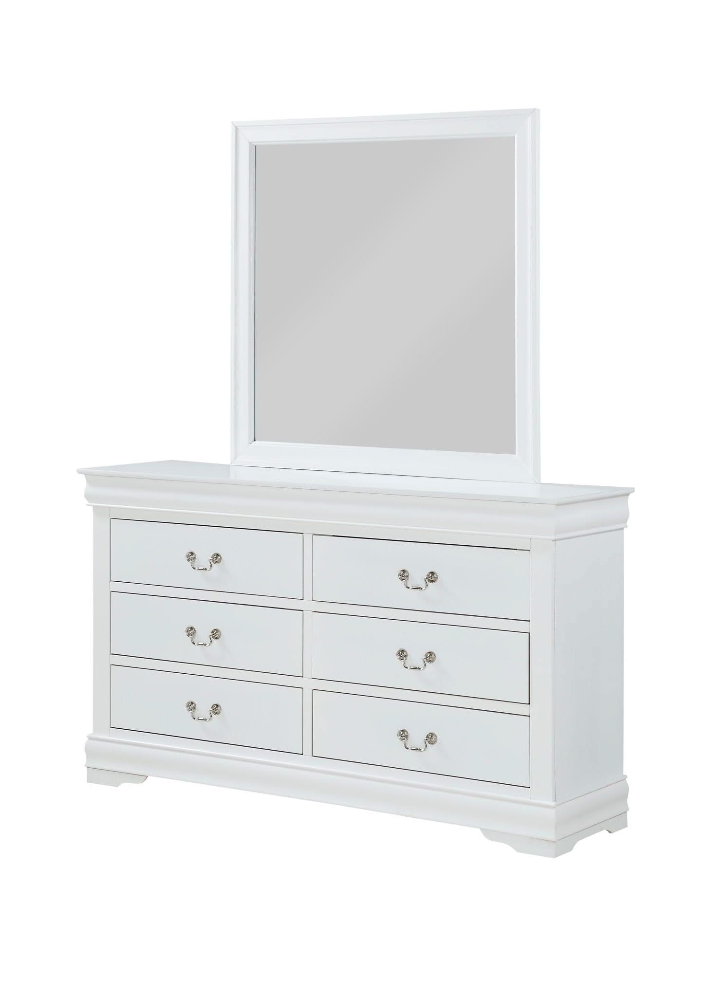 Louis Philip - Full 4 Piece Bedroom Set - White