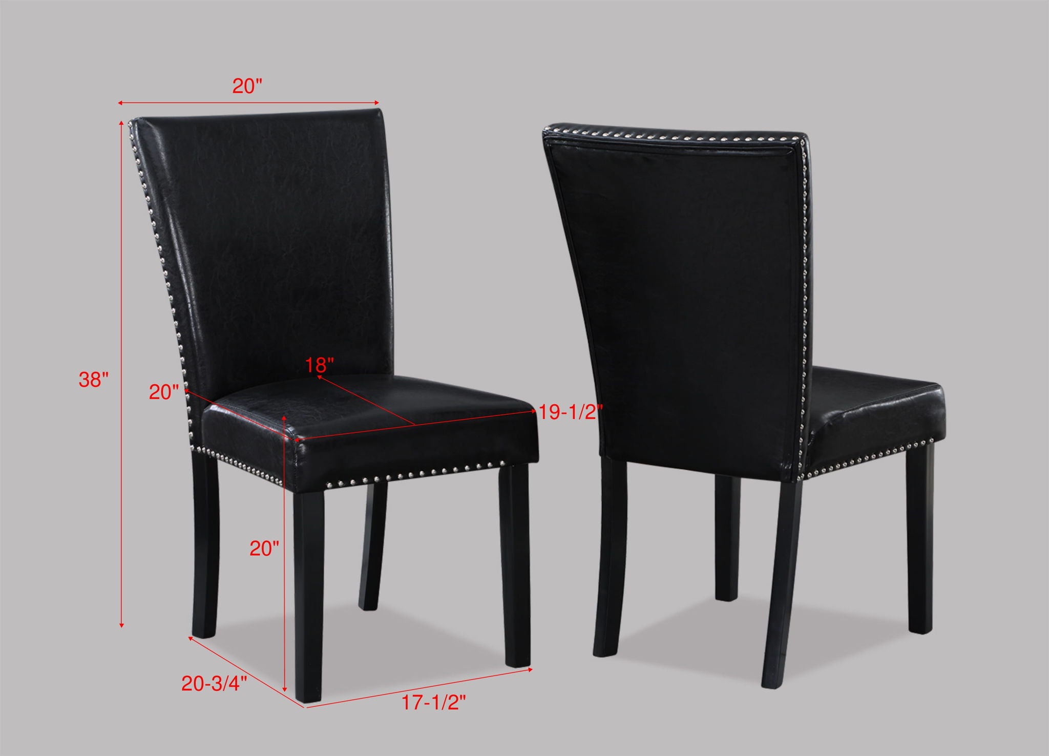 Tanner - 5 Piece Dining Room Set - White / Black