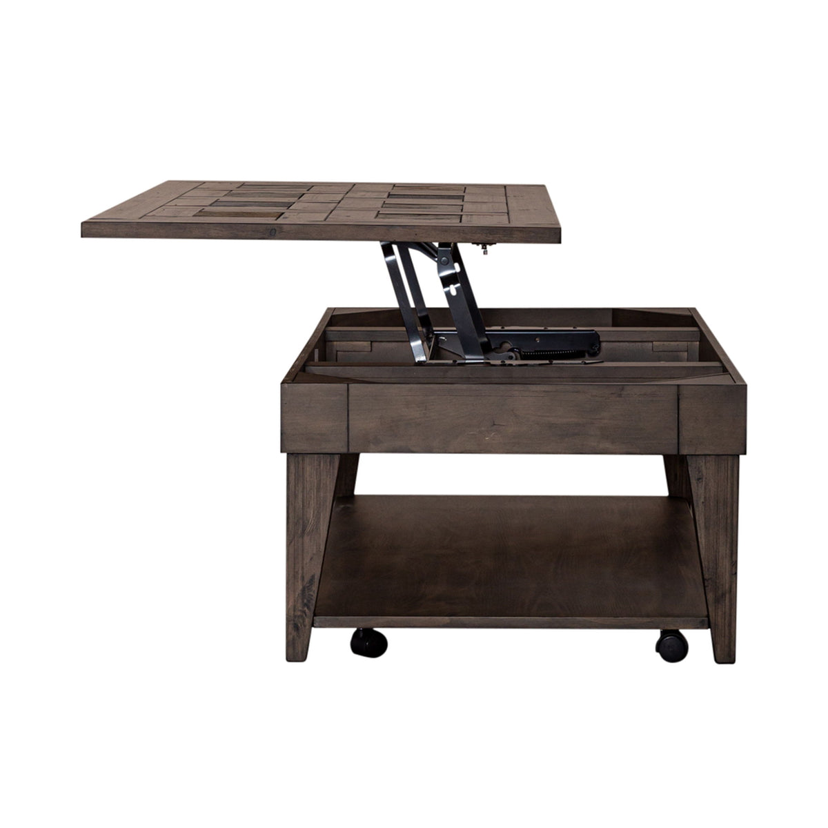Arrowcreek - Lift Top Cocktail Table - Weathered Stone