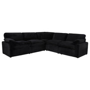 Collins 5-piece Modular Power Reclining Sectional Black