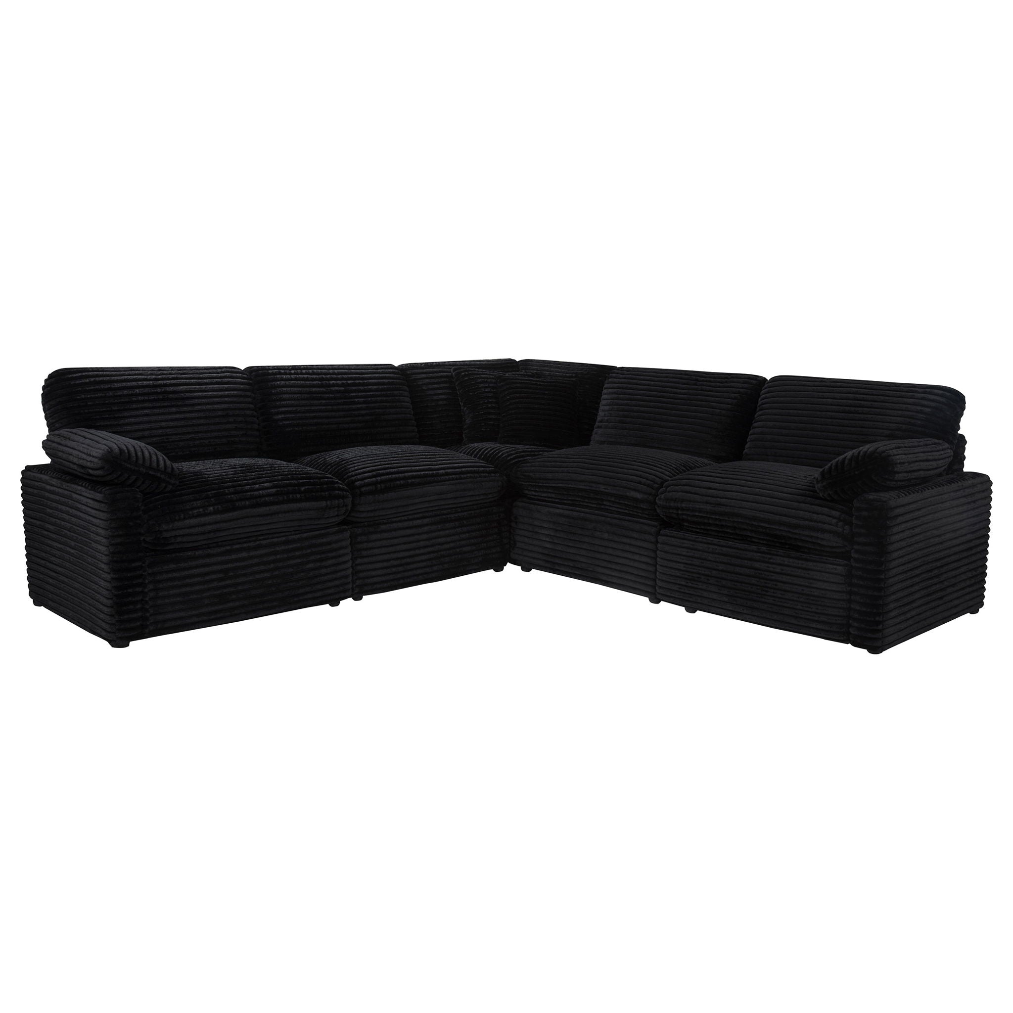 Collins 5-piece Modular Power Reclining Sectional Black