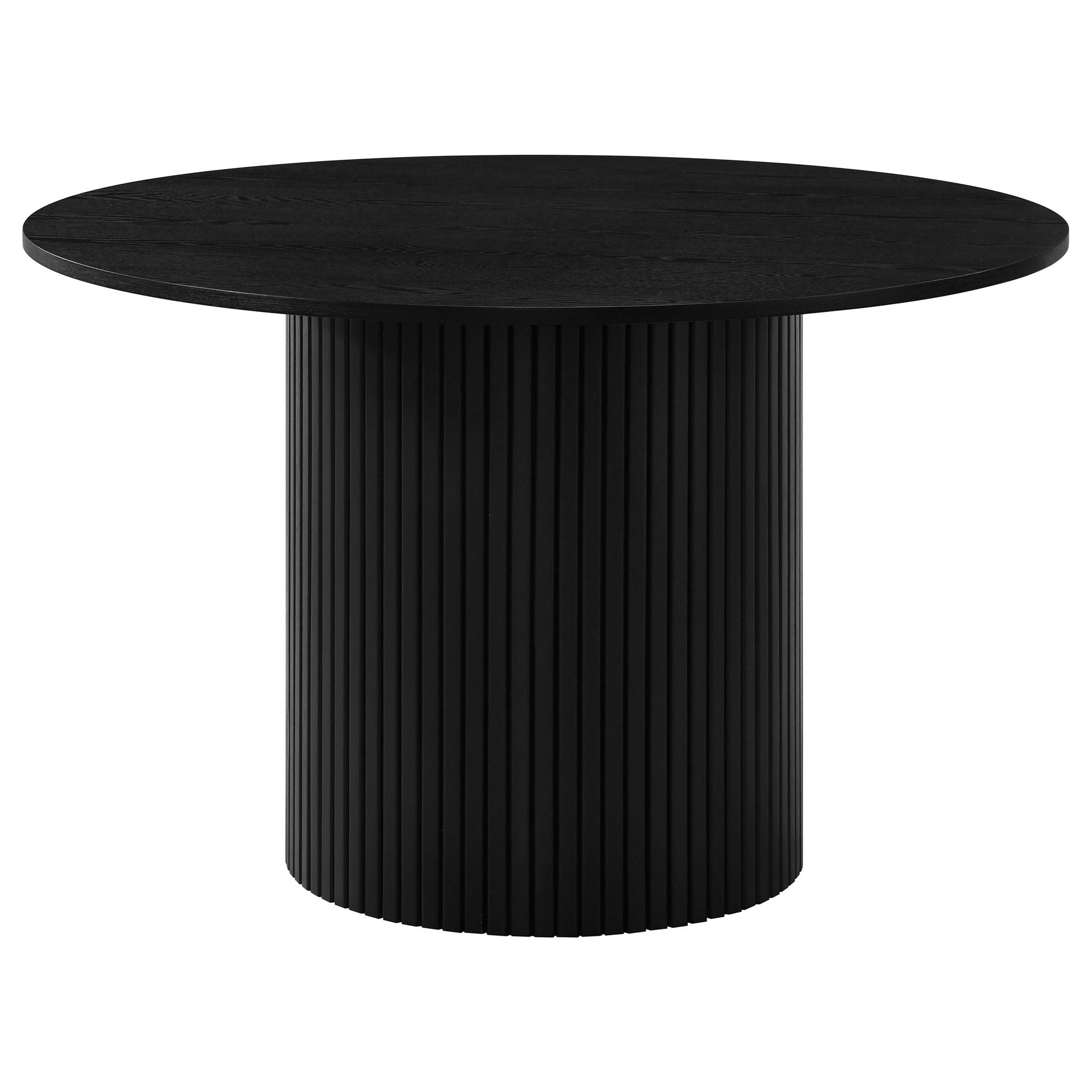 Hamlyn 5-piece Round Wood Dining Set Grey and Black