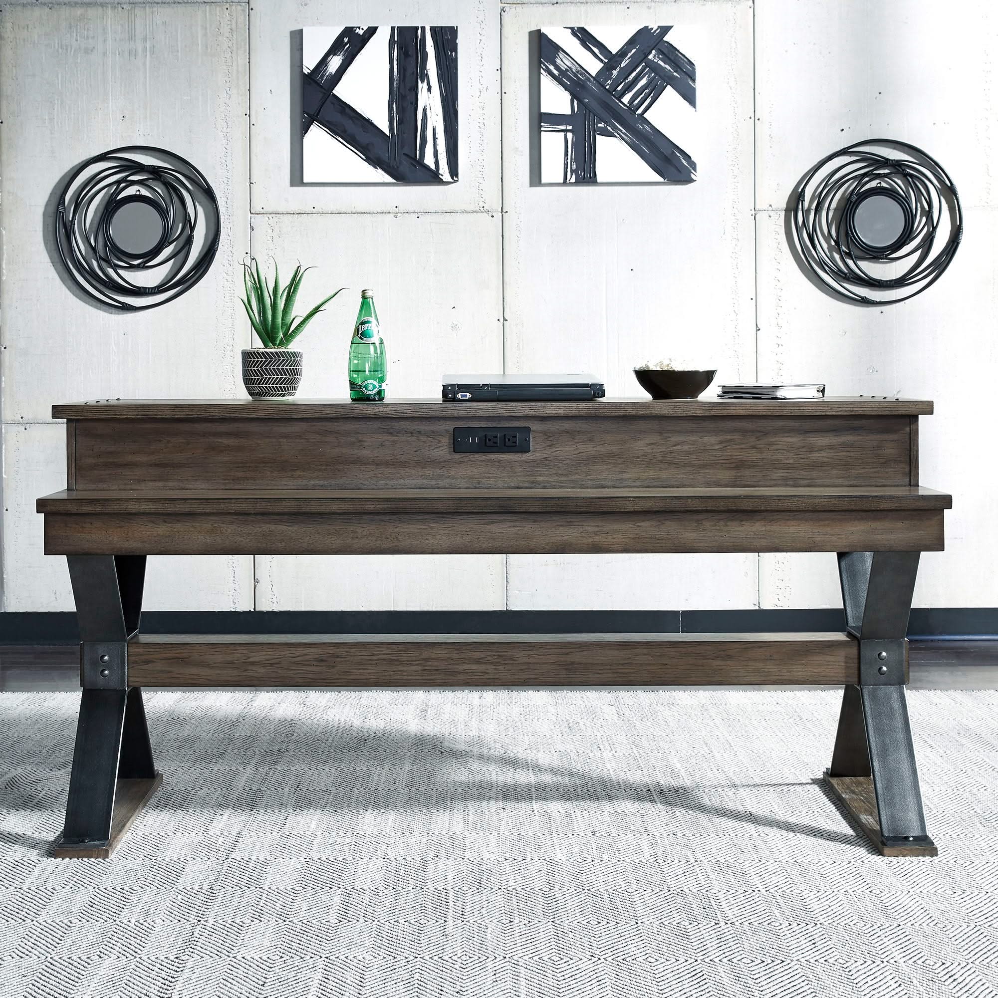 Sonoma Road - 4 Piece Dining Room Set - Weathered Beaten Bark