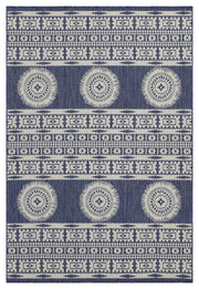 Sunshine - 5'3" X 7'3" Indoor, Outdoor Area Polypropylene Rug - Blue
