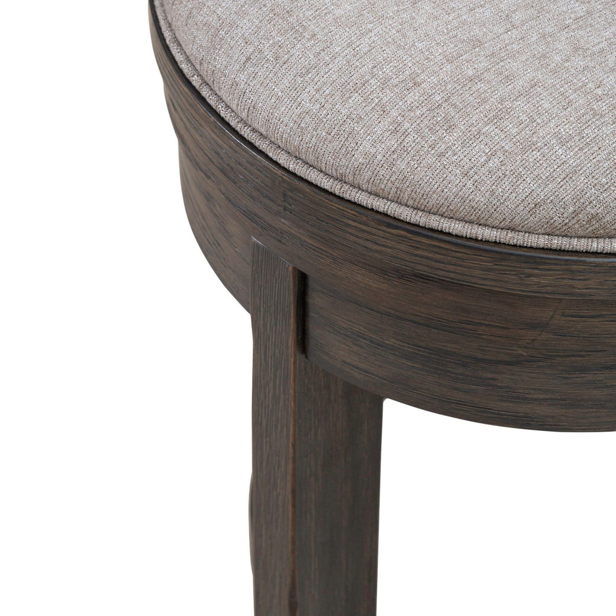 Lennox Hill - Upholstered Swivel Console Stool - Bark