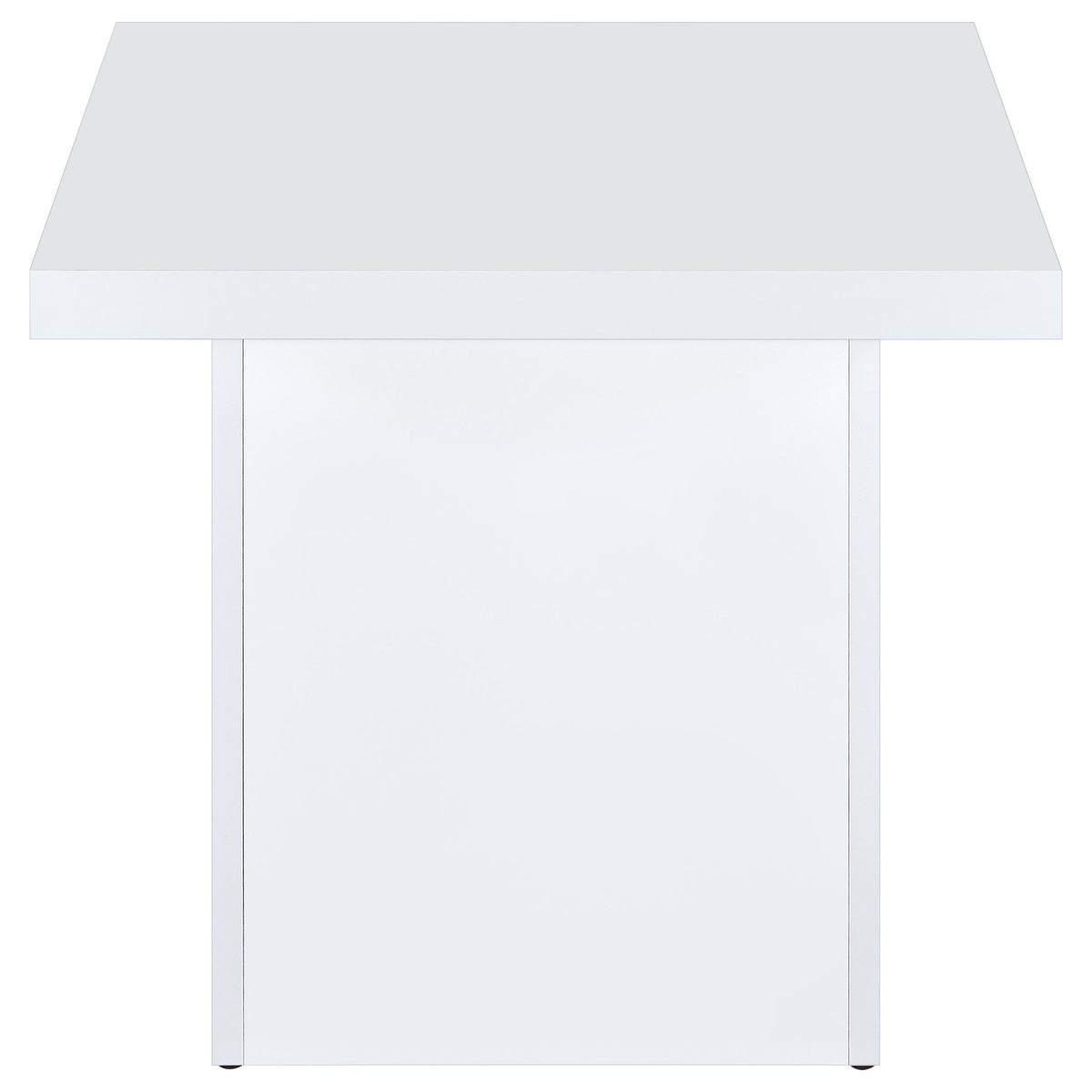 Devar 3-piece Square Coffee End Table Set White High Gloss