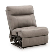 Ellis Court - Power Armless Recliner With Adjustable Headrest - Coin