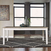 Summerville - Rectangular Leg Table - Soft White Wash / Wirebrushed Gray