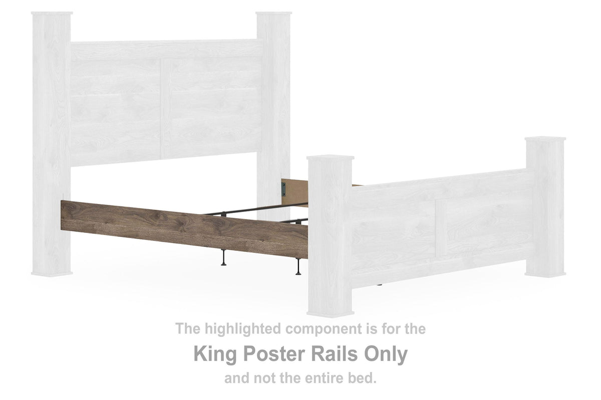 Rusticott - King Poster Rails - Brown