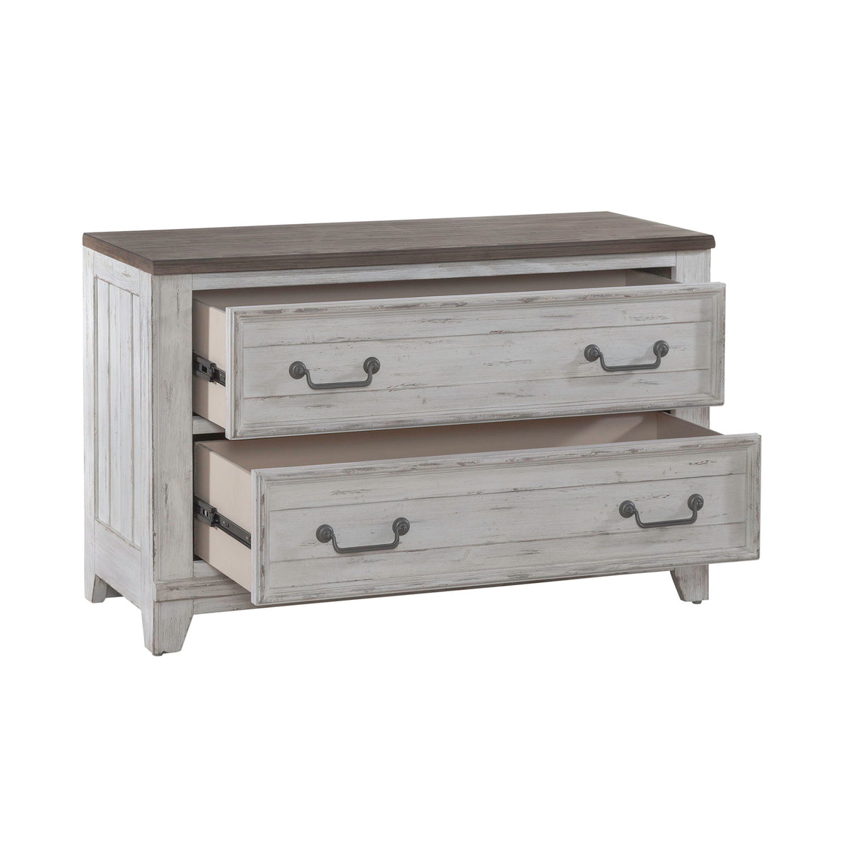 River Place - Curio Base - Riverstone White & Tobacco